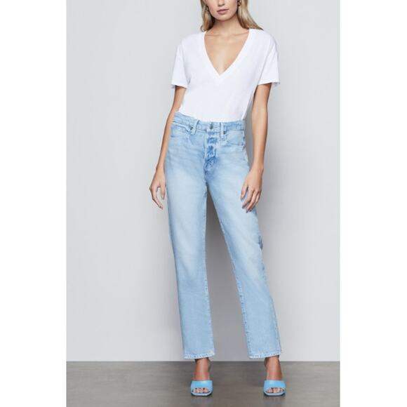 NEW Good American Good Boy Jeans in Blue456